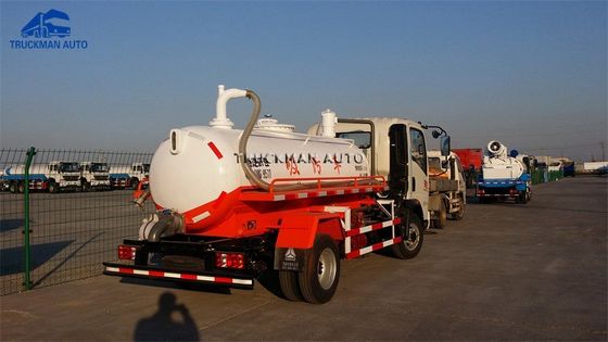 6 caminhão branco da sução da água de esgoto de CBM do veículo com rodas 5
