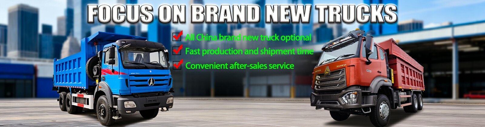 Camião basculante resistente