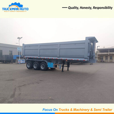 Semi-reboque de carga de 3 eixos de 50 toneladas em forma de U para a Guiana