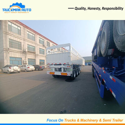 Reliable 3 Axle 50 Tons Fence Semi Trailer For Ghana