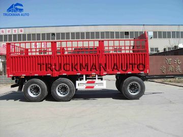 Caminhão de reboque completo de 3 eixos 60 toneladas que carregam para bens do recipiente e do volume