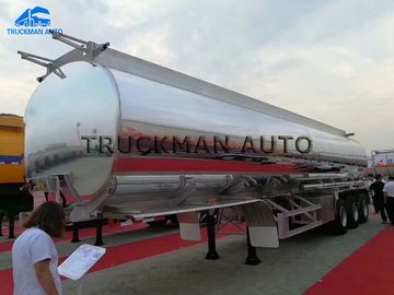 Do motorista de caminhão do tanque reboque de alumínio semi, eixos 40 Cbm do petroleiro três do caminhão do óleo