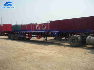 Caminhão de reboque flexível de Lowbed, reboque da cama de 3 eixos baixo 70 toneladas de carregamento