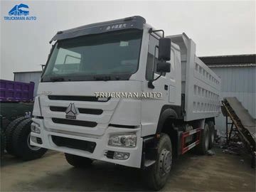 6x4 branco usou o caminhão basculante 18 Cbm Cargobox de Howo para o transporte de mineração da construção