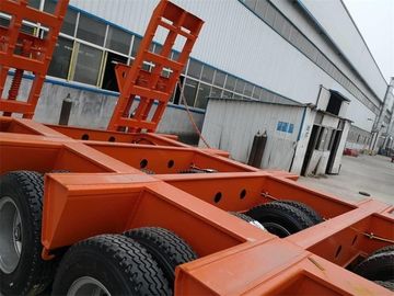 Transporte da cama do reboque pesado do caminhão da carga baixo a máquina escavadora 100 toneladas
