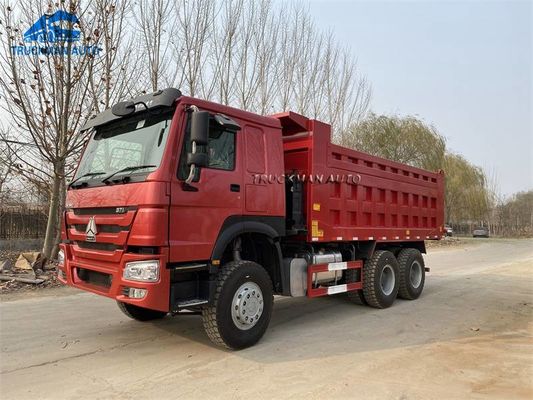 A caixa da carga de 371HP 18m3 usou SINOTRUK Tipper Truck For South Sudan