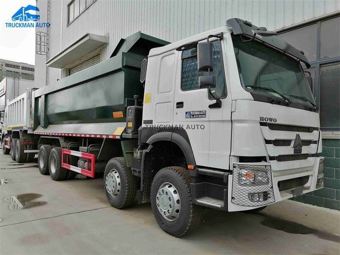Roda 12 50 toneladas de caminhão basculante de SINOTRUK HOWO 371HP com a caixa da carga da forma de U para Serra Leoa
